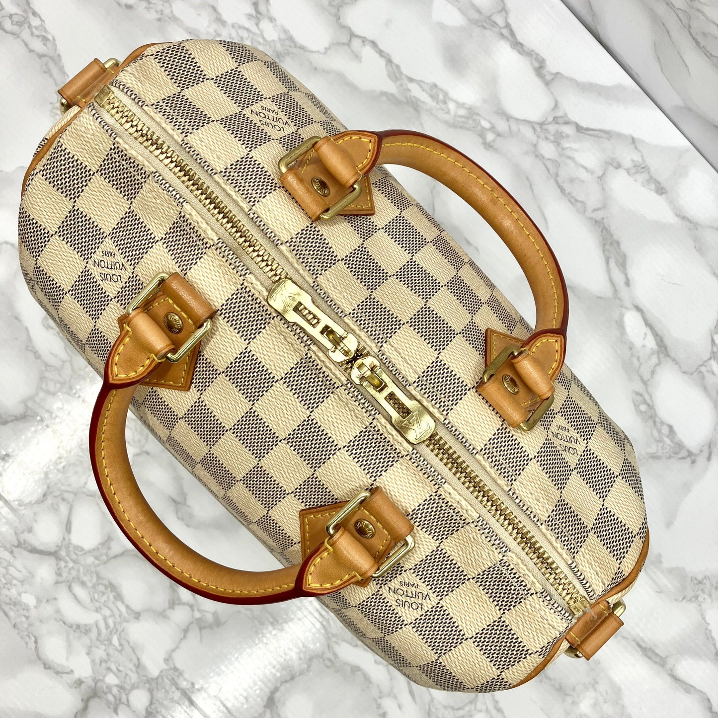 LOUIS VUITTON Azur Speedy 25 Bandouliere