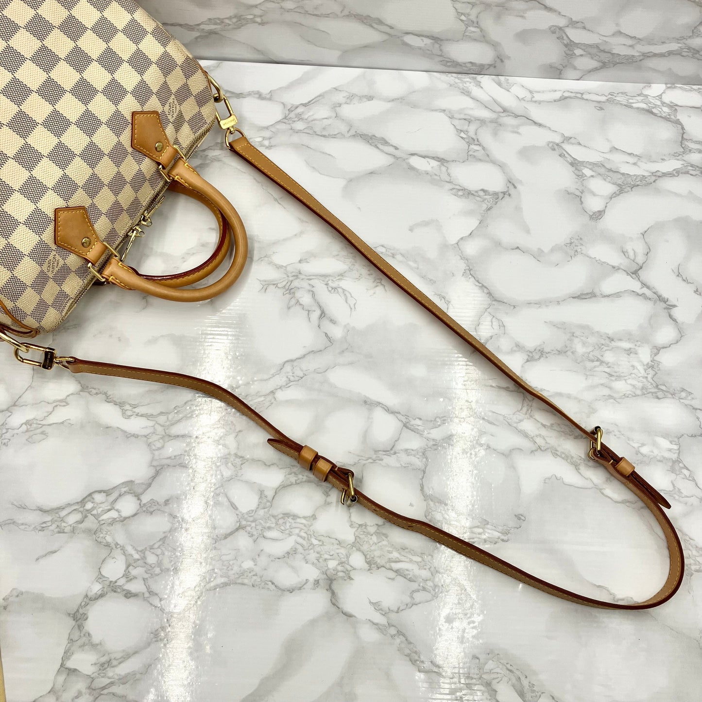 LOUIS VUITTON Azur Speedy 25 Bandouliere