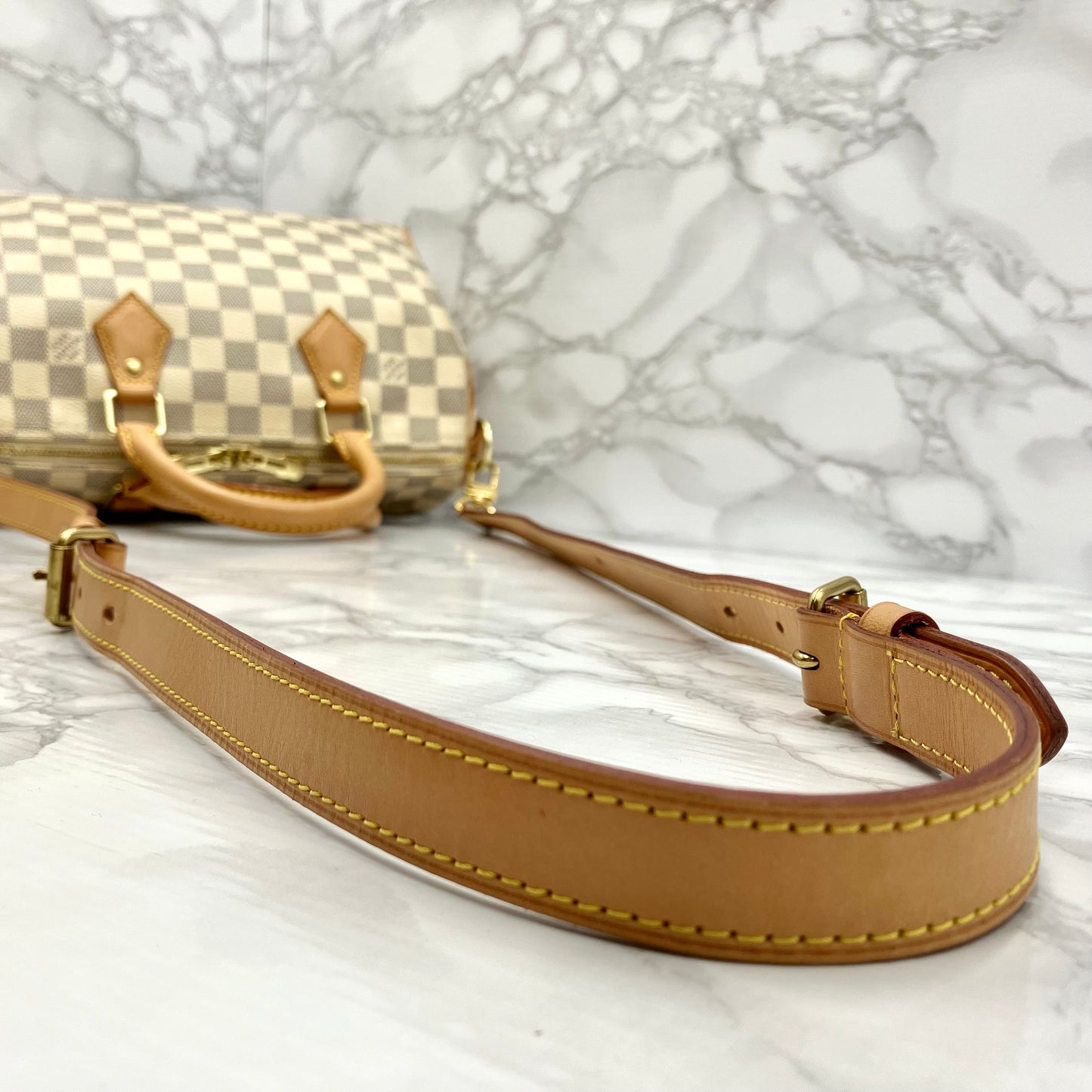 LOUIS VUITTON Azur Speedy 25 Bandouliere