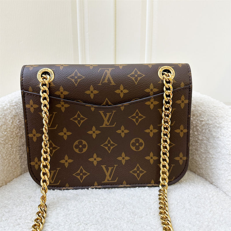 LV Passy Shoulder Bag in Monogram Canvas and GHW