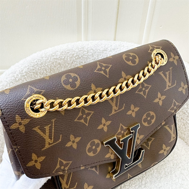 LV Passy Shoulder Bag in Monogram Canvas and GHW