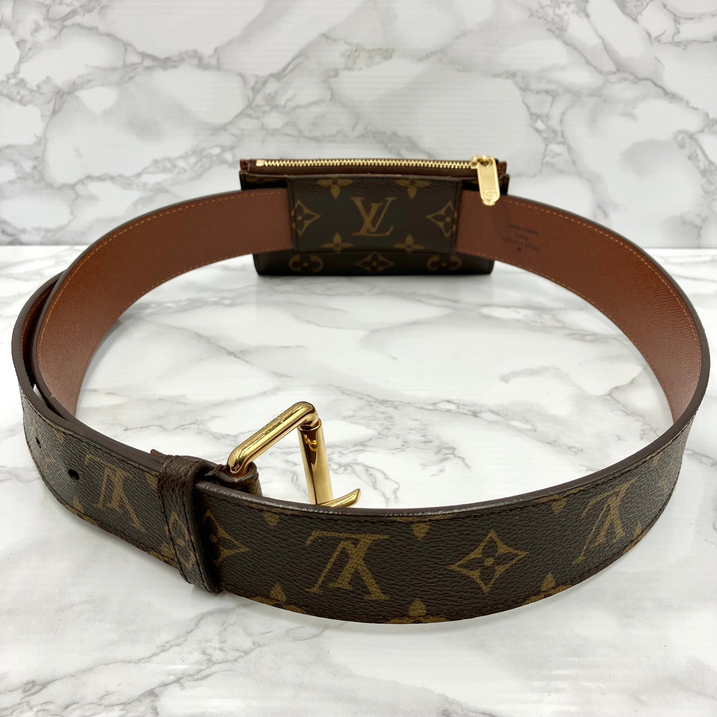 LOUIS VUITTON Monogram Santure Pochette Duo