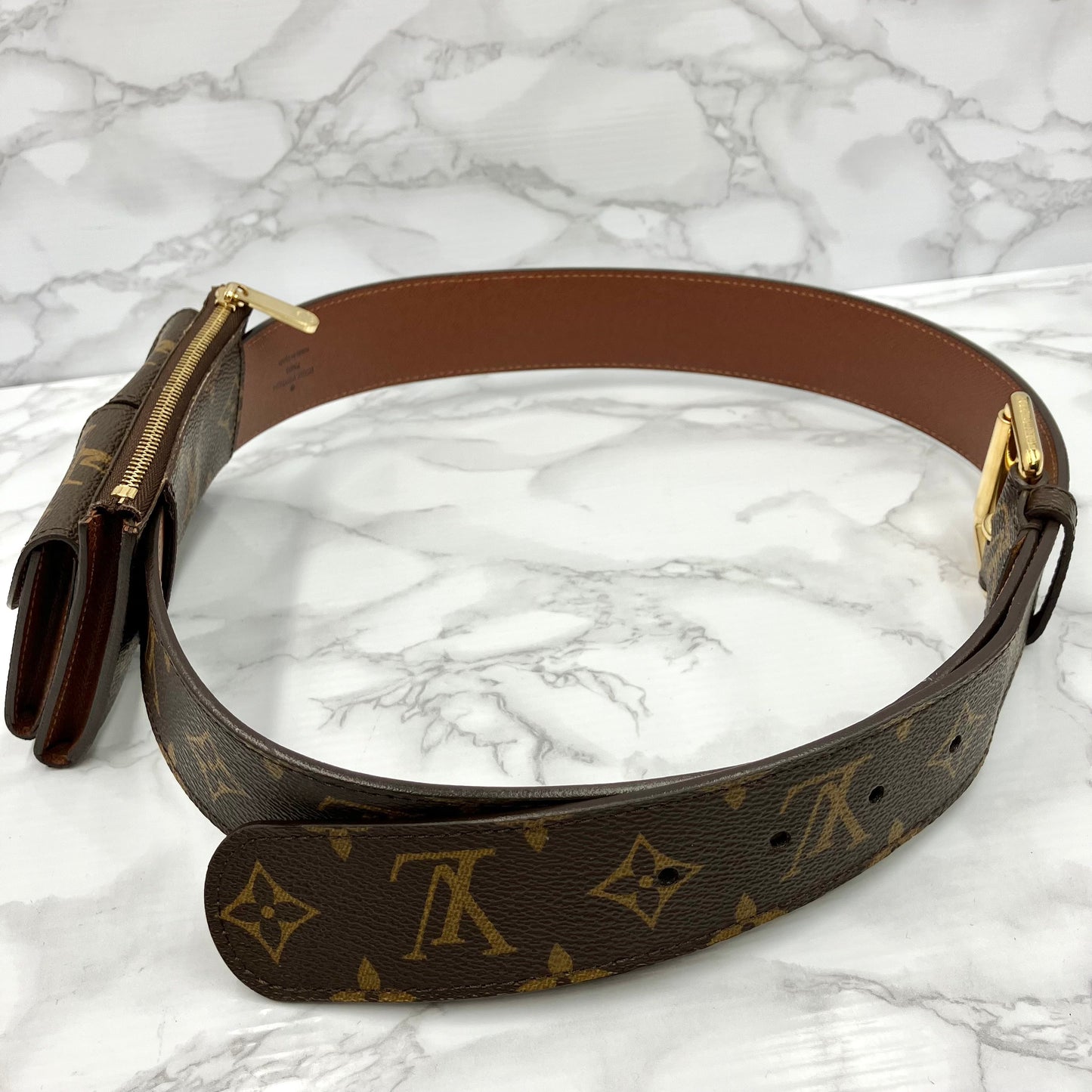 LOUIS VUITTON Monogram Santure Pochette Duo