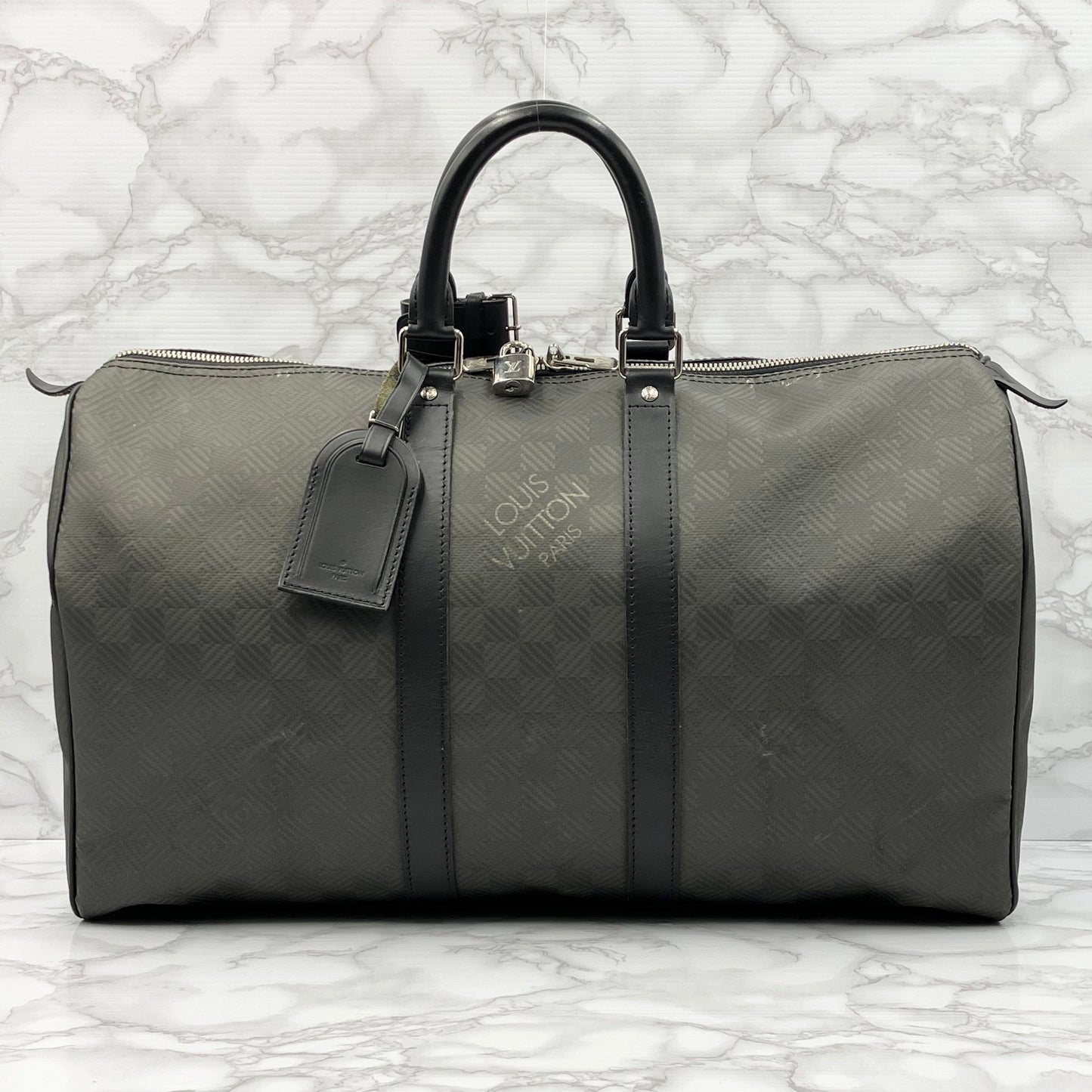 LOUIS VUITTON Keepall 45 Damier Carbon