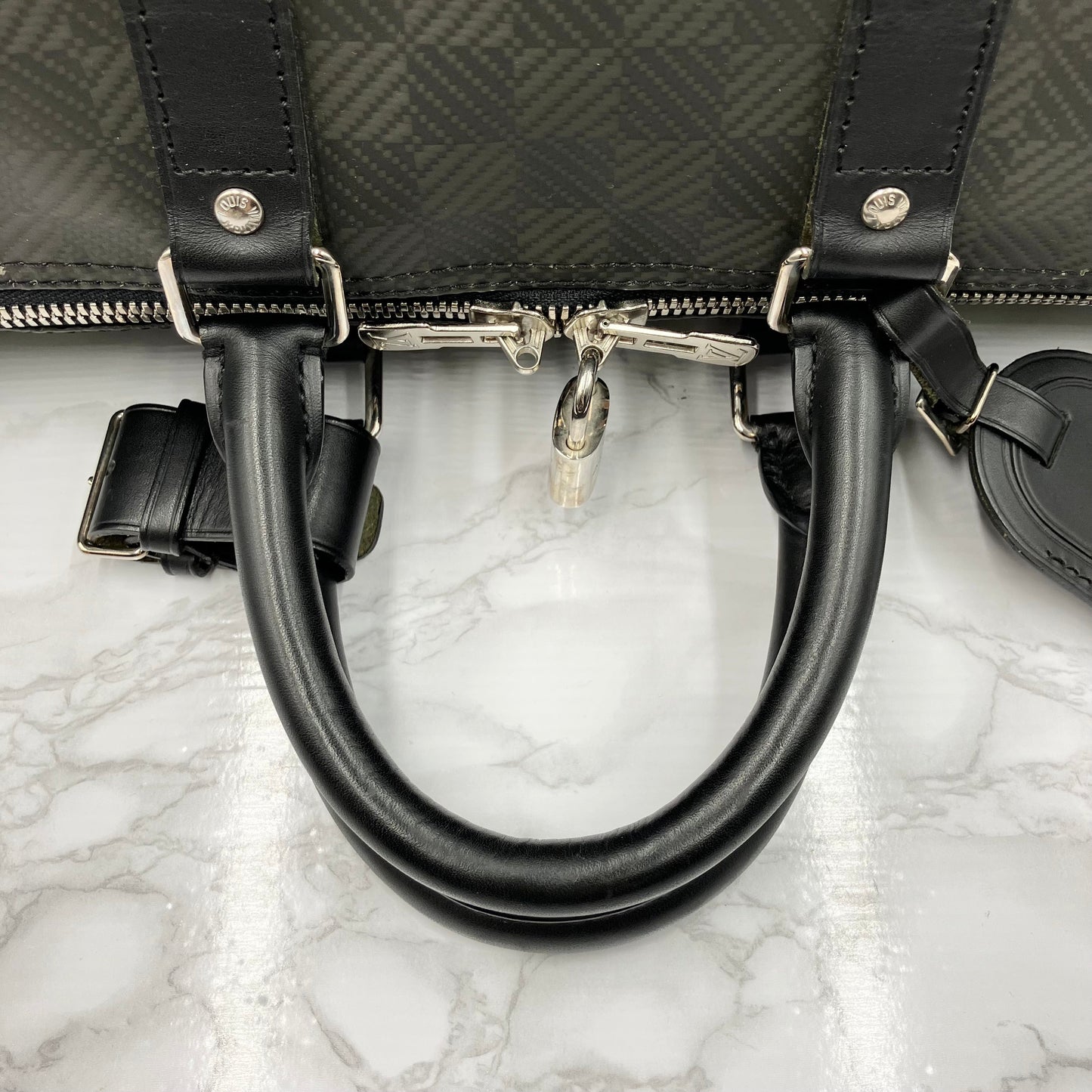 LOUIS VUITTON Keepall 45 Damier Carbon