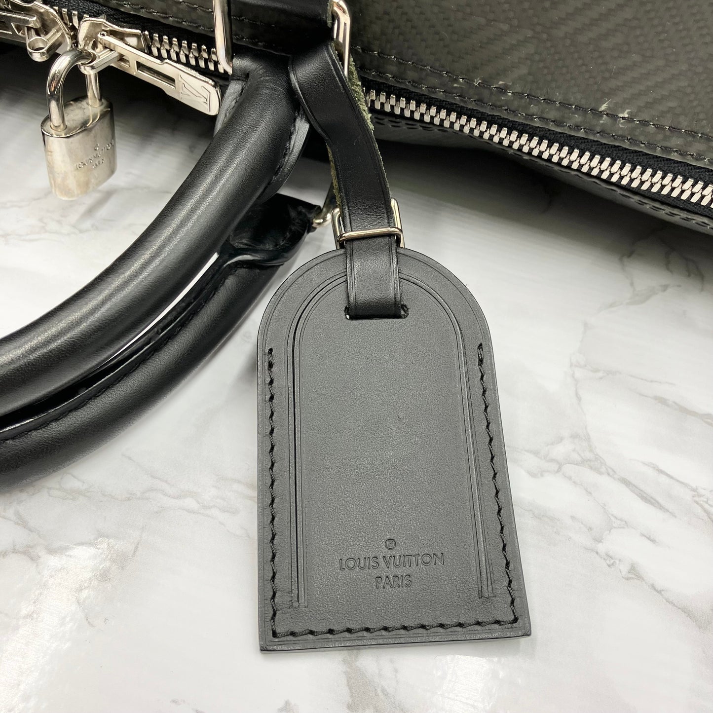 LOUIS VUITTON Keepall 45 Damier Carbon
