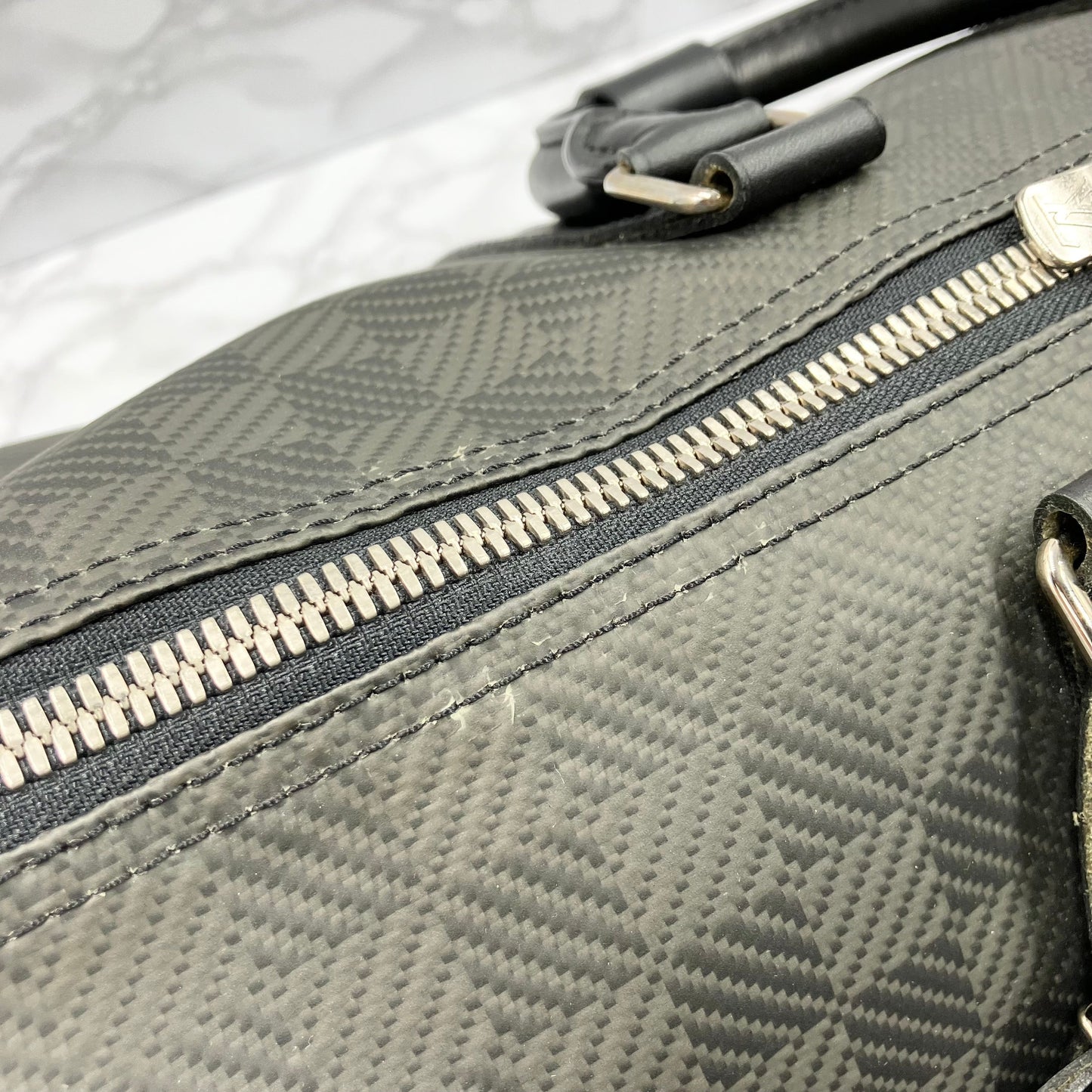 LOUIS VUITTON Keepall 45 Damier Carbon