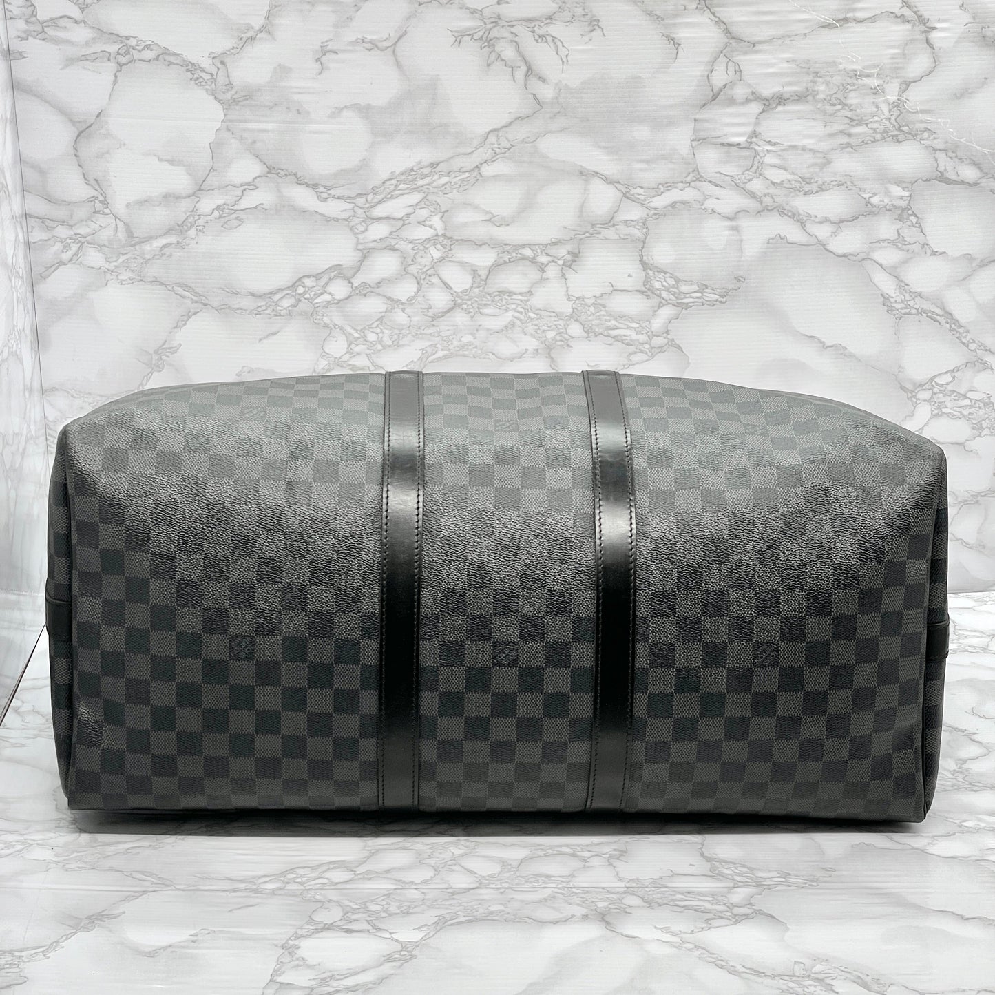LOUIS VUITTON Graphite Keepall 55 Bandouliere