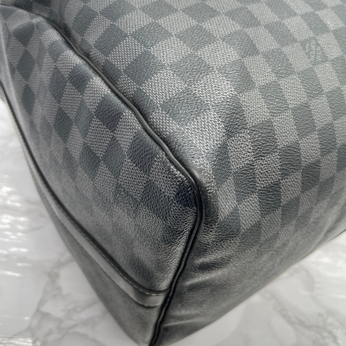 LOUIS VUITTON Graphite Keepall 55 Bandouliere