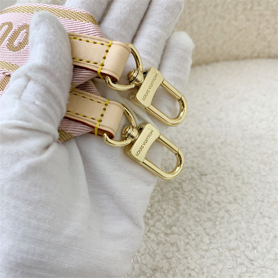 LV Multi Pochette Acc in Monogram Canvas and Rose Clair Strap