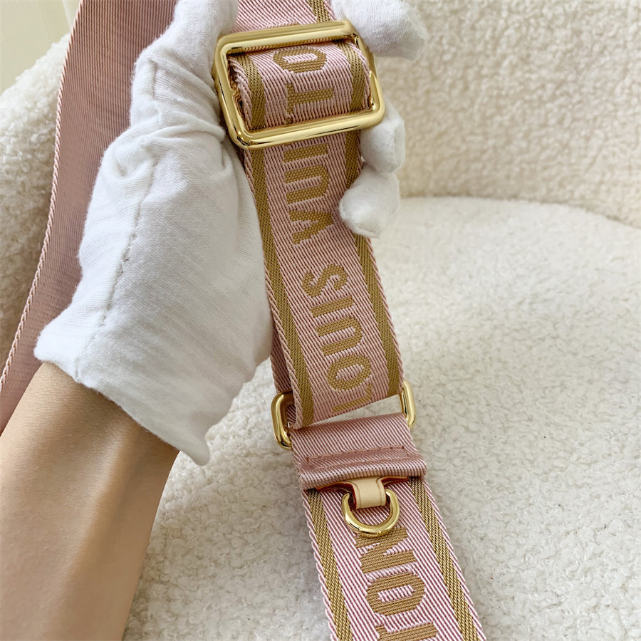 LV Multi Pochette Acc in Monogram Canvas and Rose Clair Strap