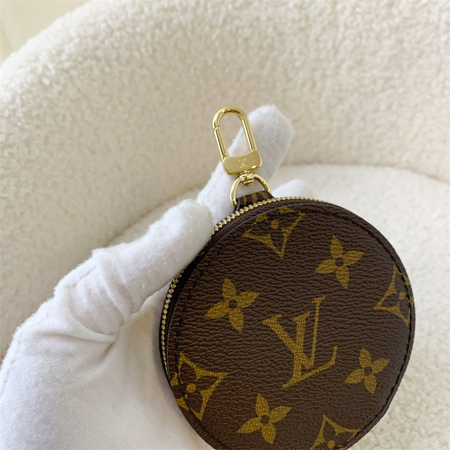 LV Multi Pochette Acc in Monogram Canvas and Rose Clair Strap
