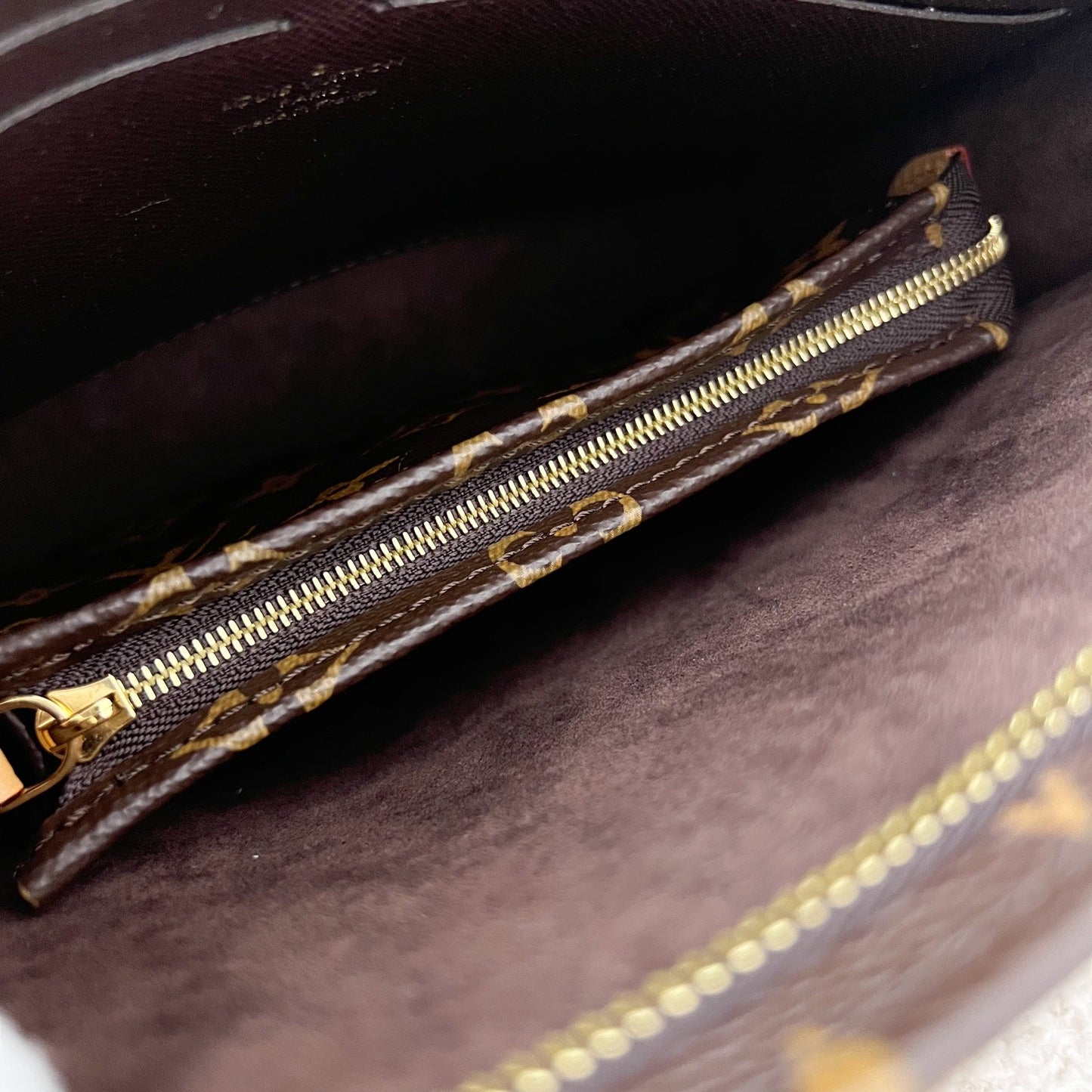 LV Toiletry Pouch on Chain in Monogram Canvas GHW