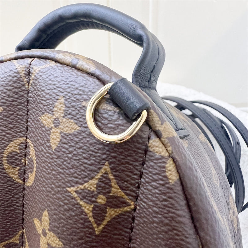 LV Palm Springs Mini Backpack in Monogram Canvas and GHW
