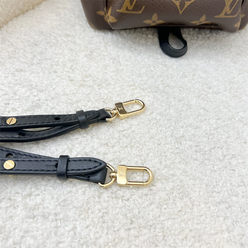 LV Palm Springs Mini Backpack in Monogram Canvas and GHW
