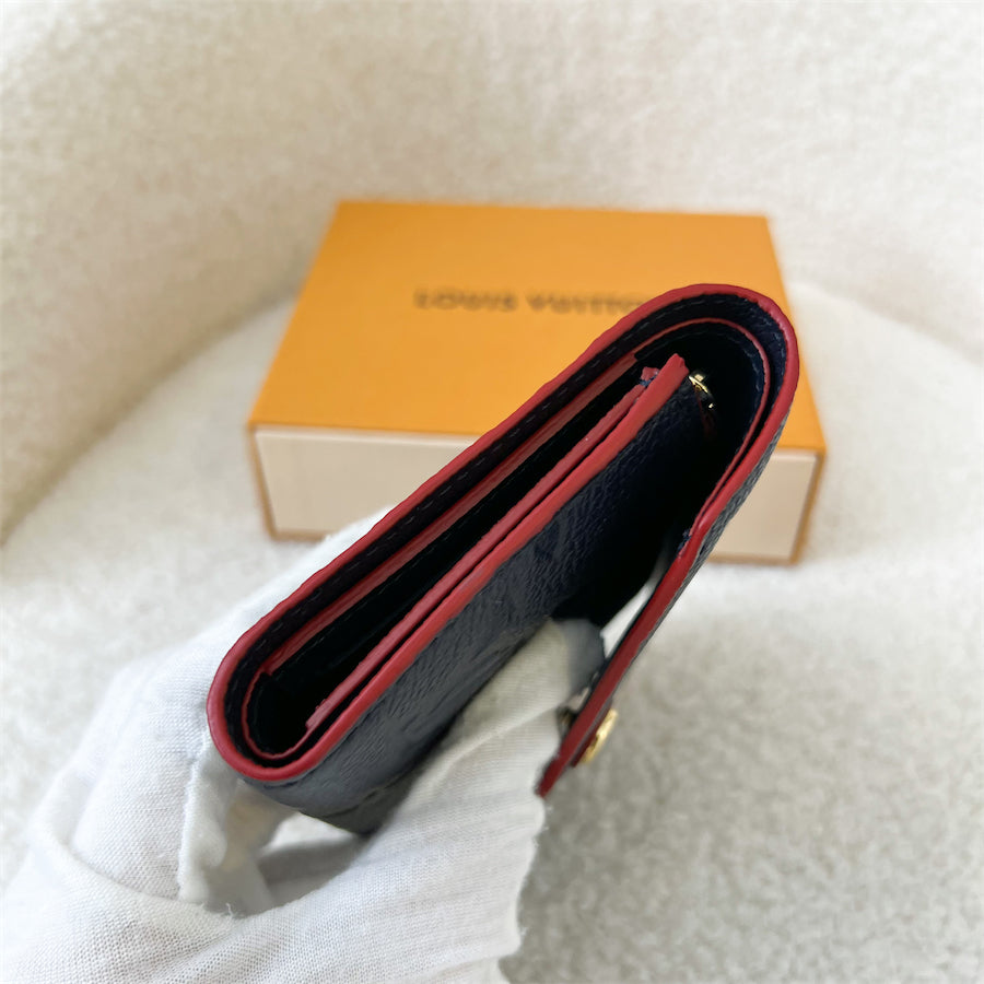 LV Victorine Wallet in Marine Rouge Empreinte Leather GHW
