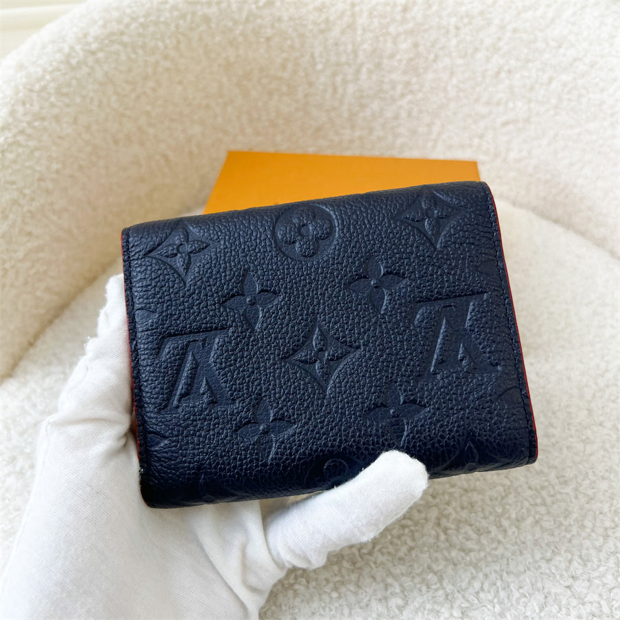 LV Victorine Wallet in Marine Rouge Empreinte Leather GHW