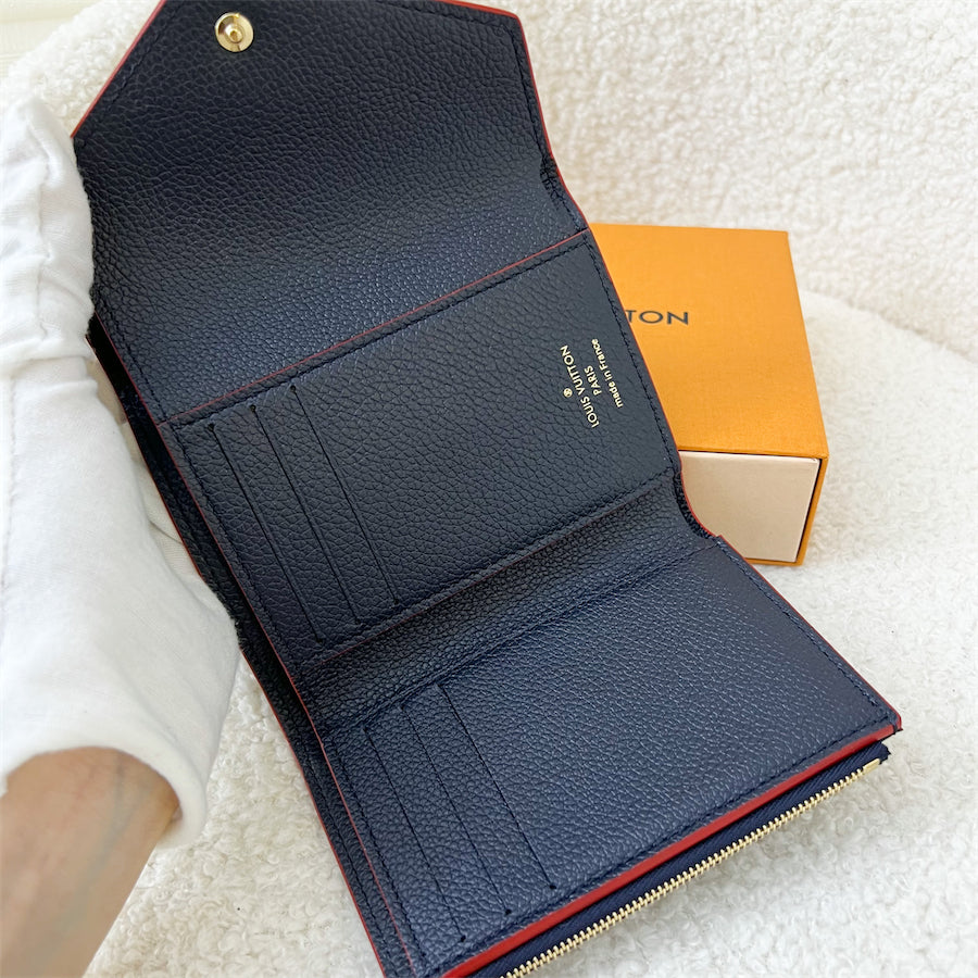 LV Victorine Wallet in Marine Rouge Empreinte Leather GHW