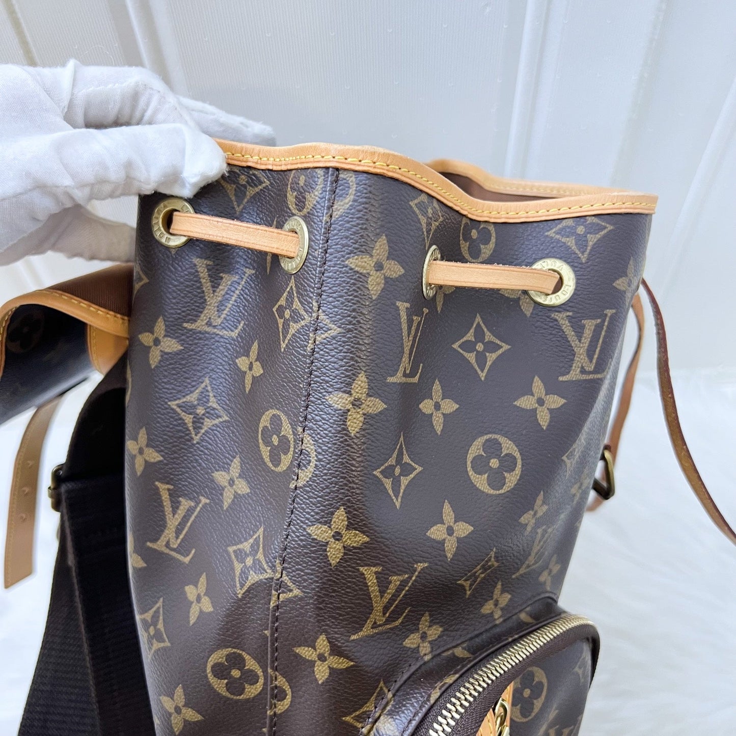 LV Sac A Dos Bosphore Large Backpack in Monogram Canvas and GHW