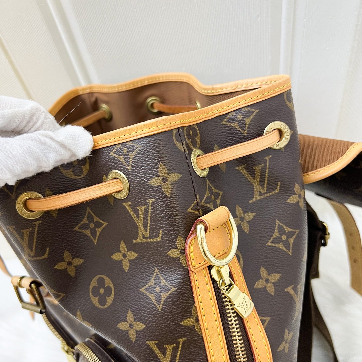 LV Sac A Dos Bosphore Large Backpack in Monogram Canvas and GHW