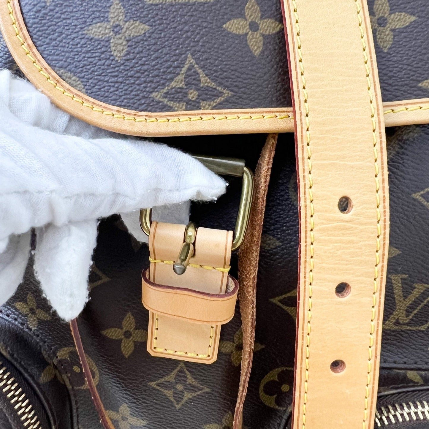 LV Sac A Dos Bosphore Large Backpack in Monogram Canvas and GHW