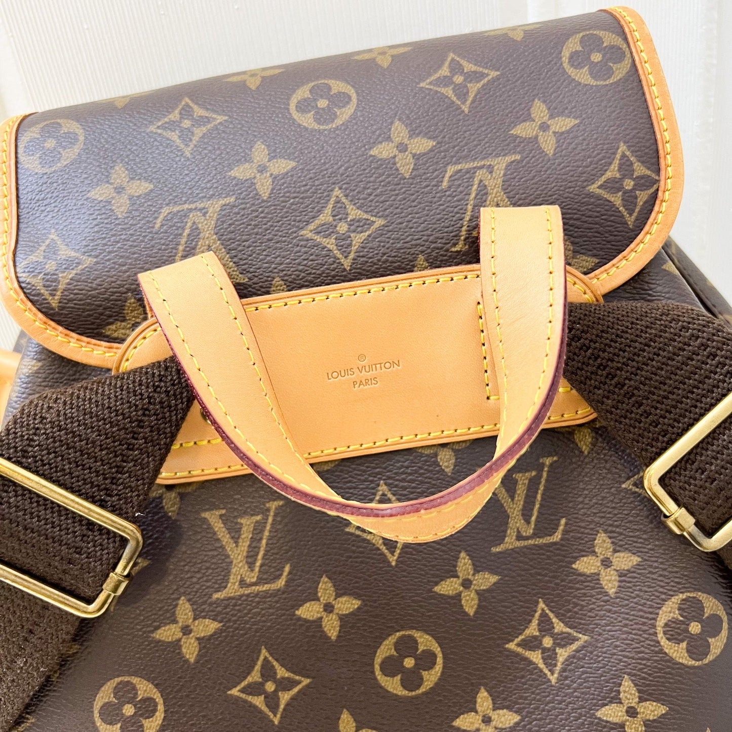 LV Sac A Dos Bosphore Large Backpack in Monogram Canvas and GHW
