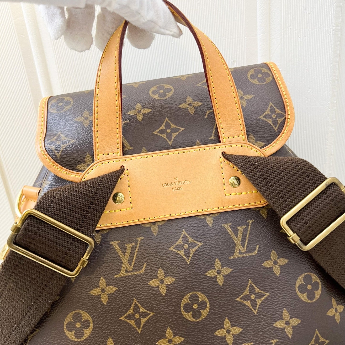 LV Sac A Dos Bosphore Large Backpack in Monogram Canvas and GHW