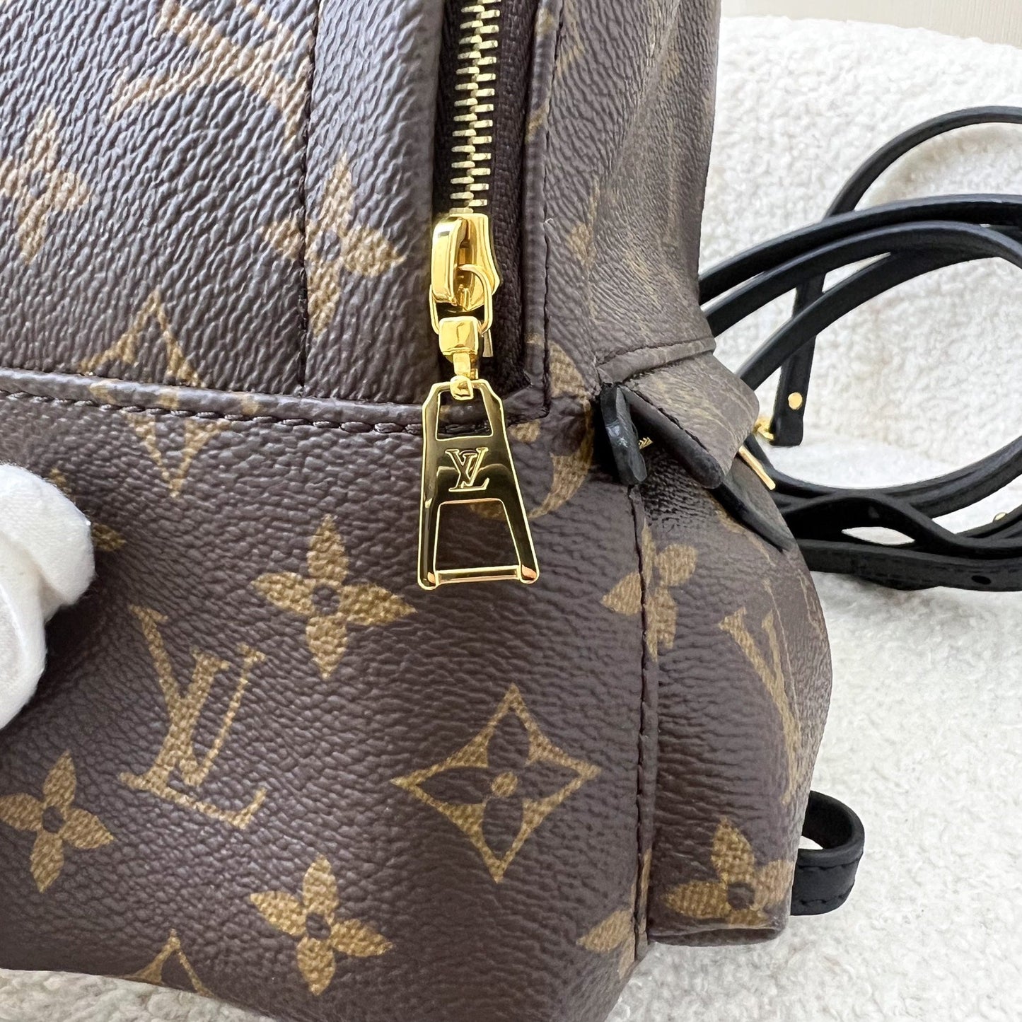 LV Palm Springs Mini Backpack in Monogram Canvas GHW