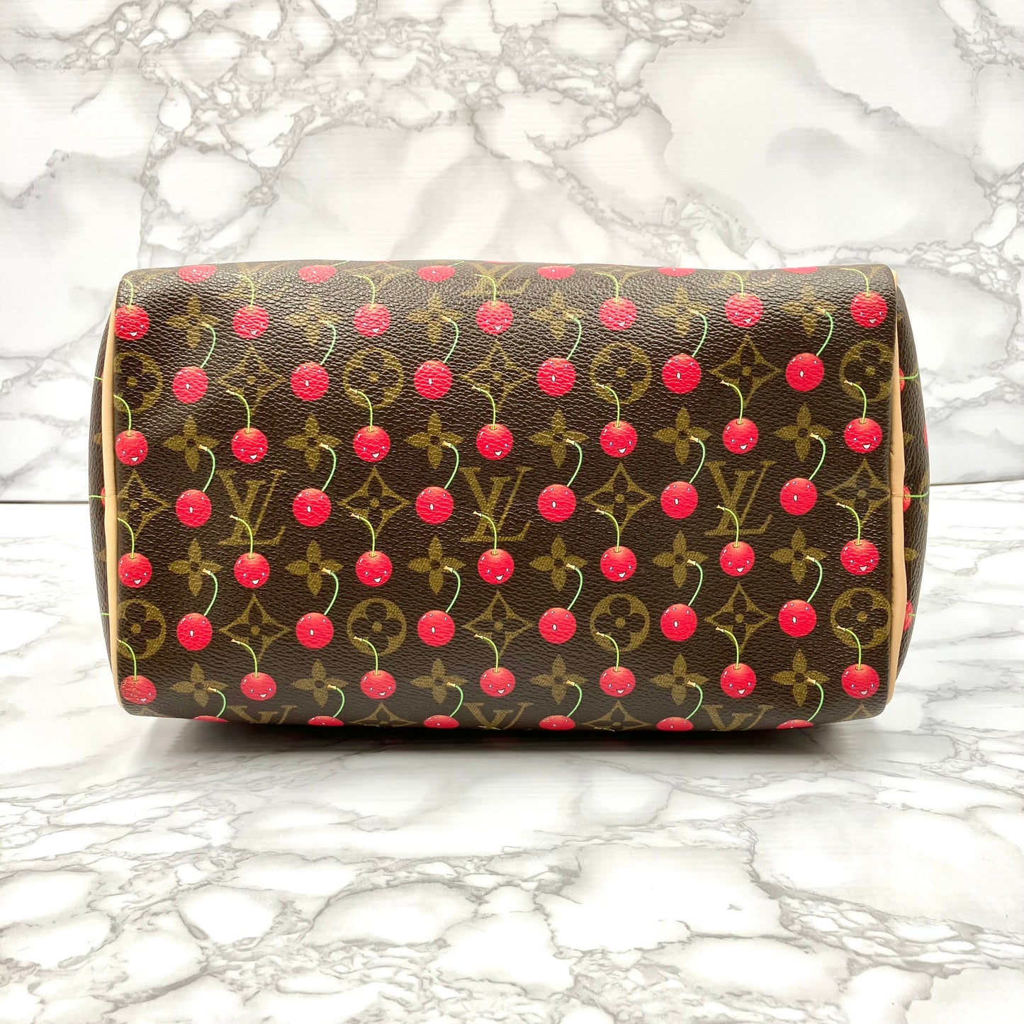 LOUIS VUITTON Monogram cherry Speedy 25