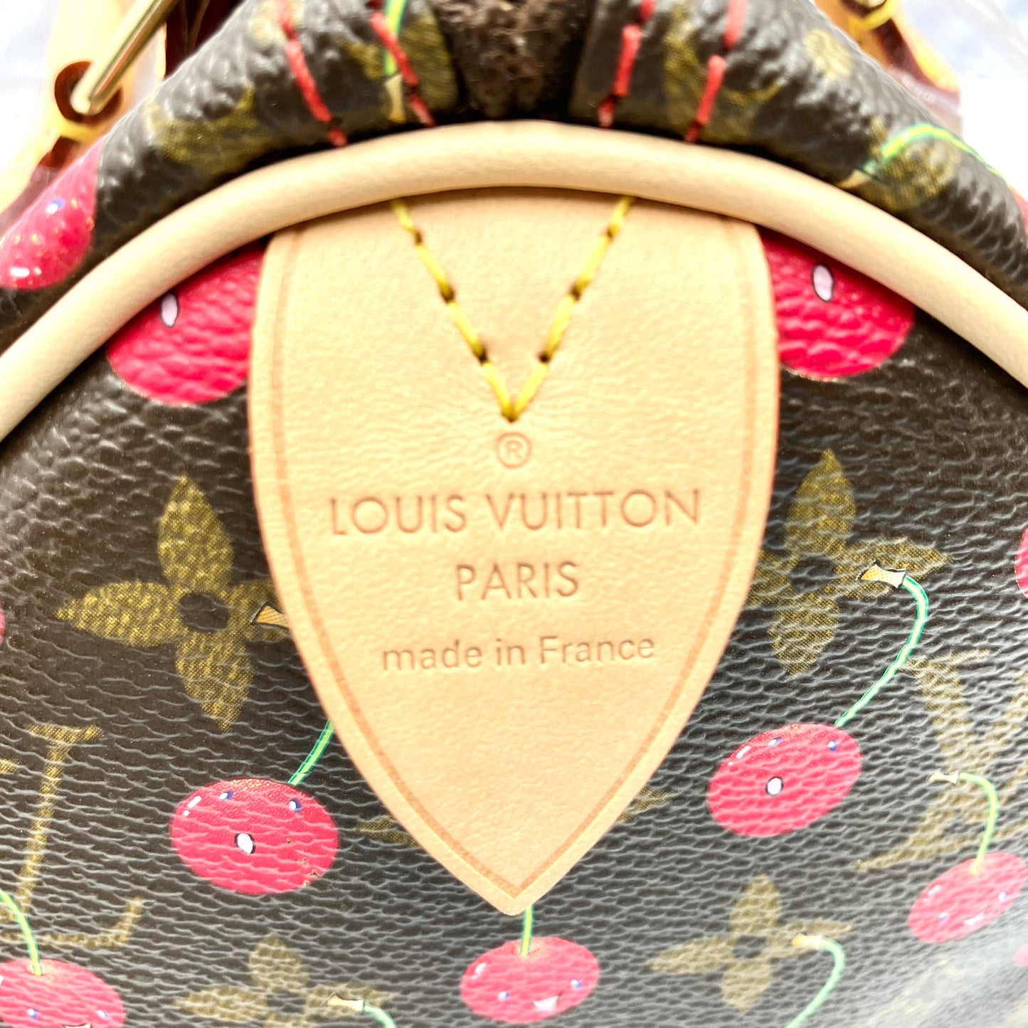 LOUIS VUITTON Monogram cherry Speedy 25