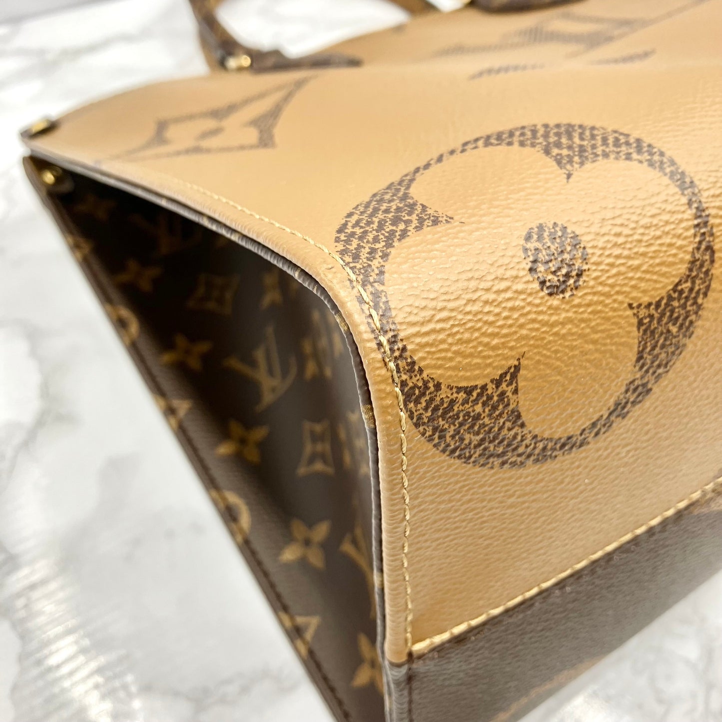 LOUIS VUITTON Monogram Giant Reverse On The Go MM