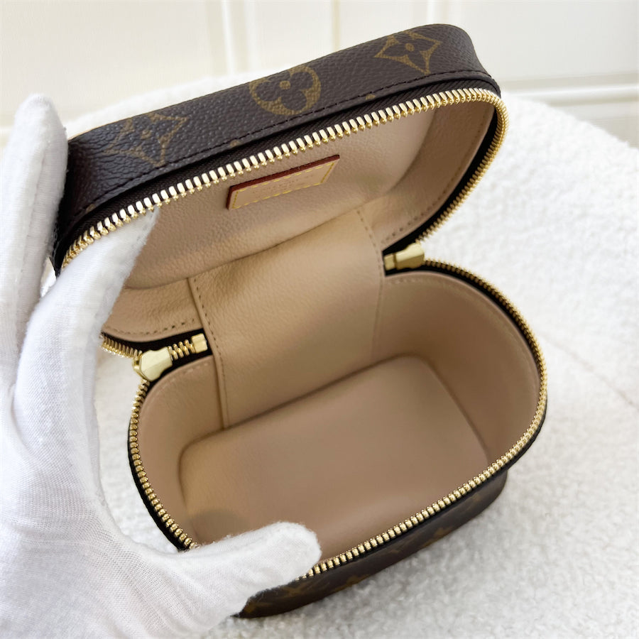 LV Nano Nice in Monogram Canvas GHW