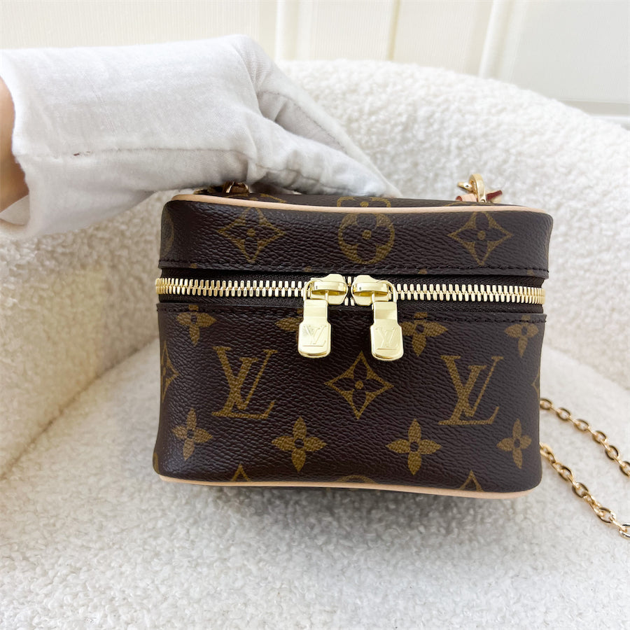 LV Nano Nice in Monogram Canvas GHW
