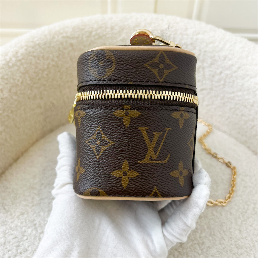 LV Nano Nice in Monogram Canvas GHW