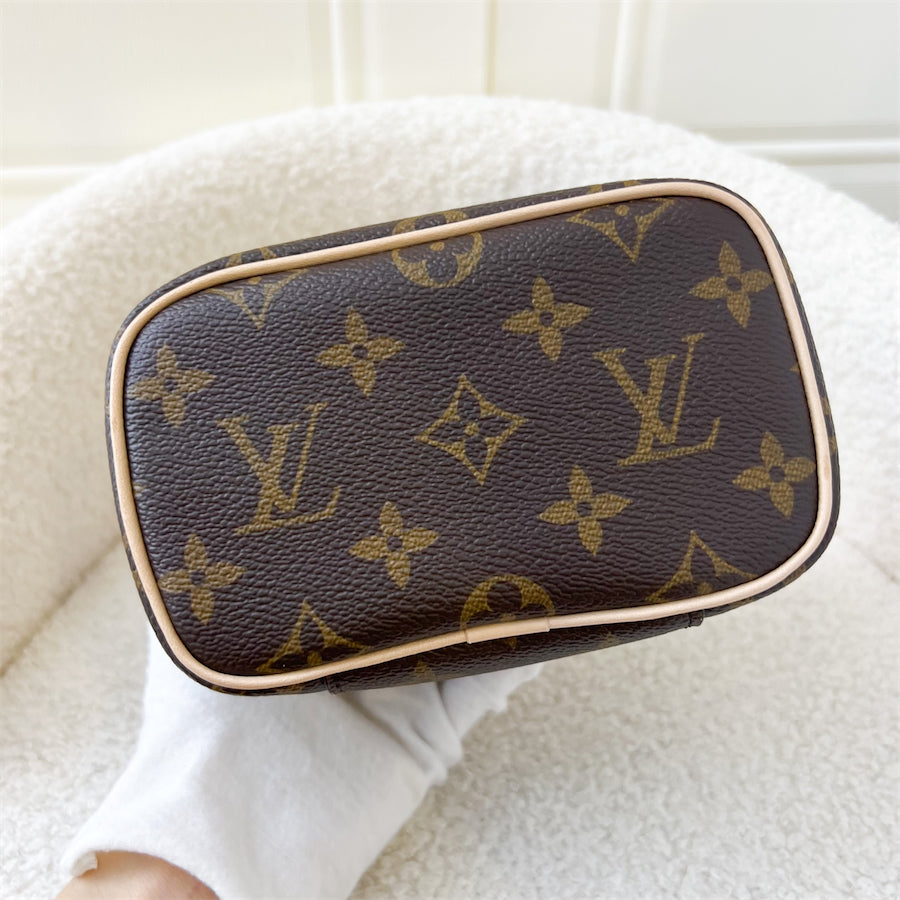 LV Nano Nice in Monogram Canvas GHW