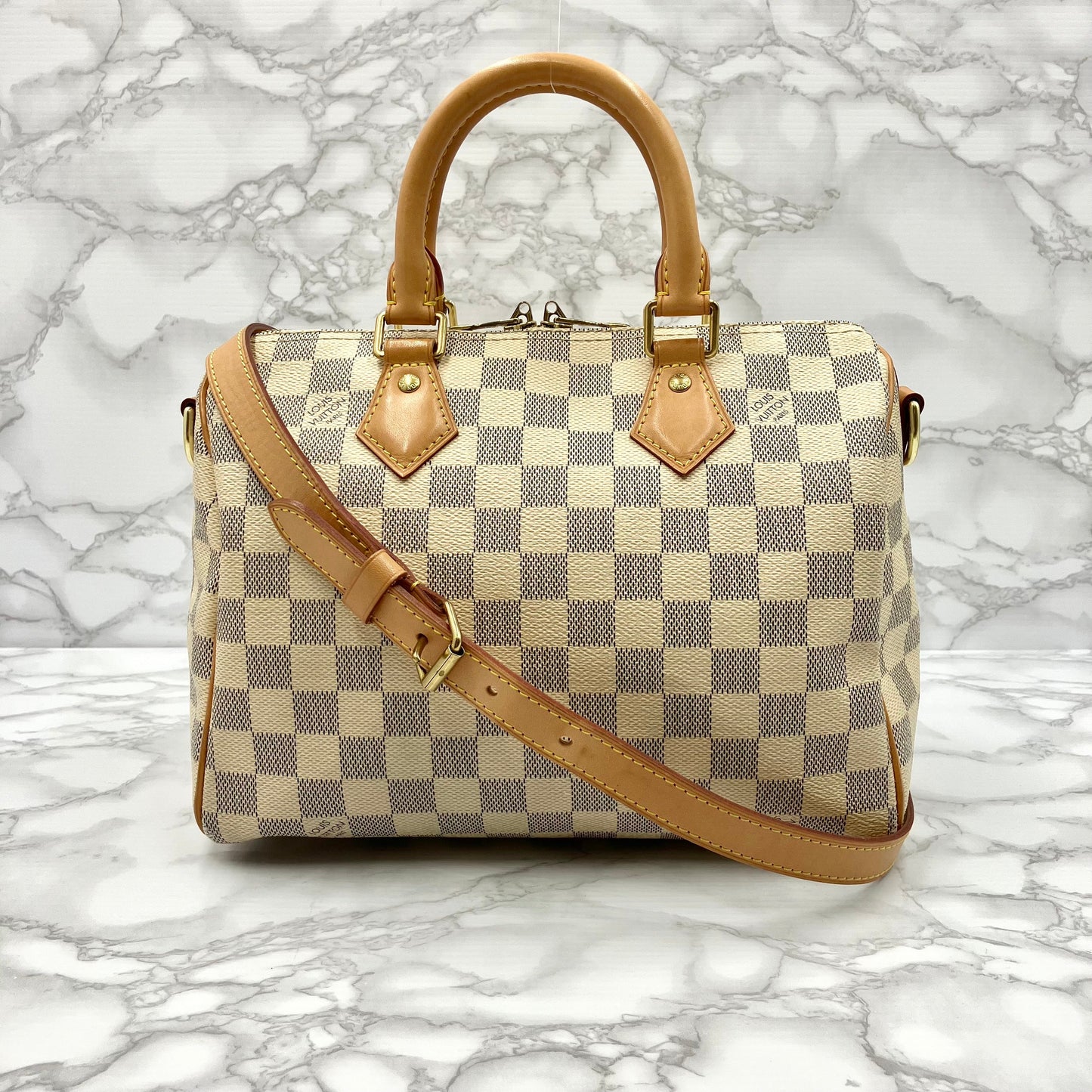 LOUIS VUITTON Azur Speedy 25 Bandouliere