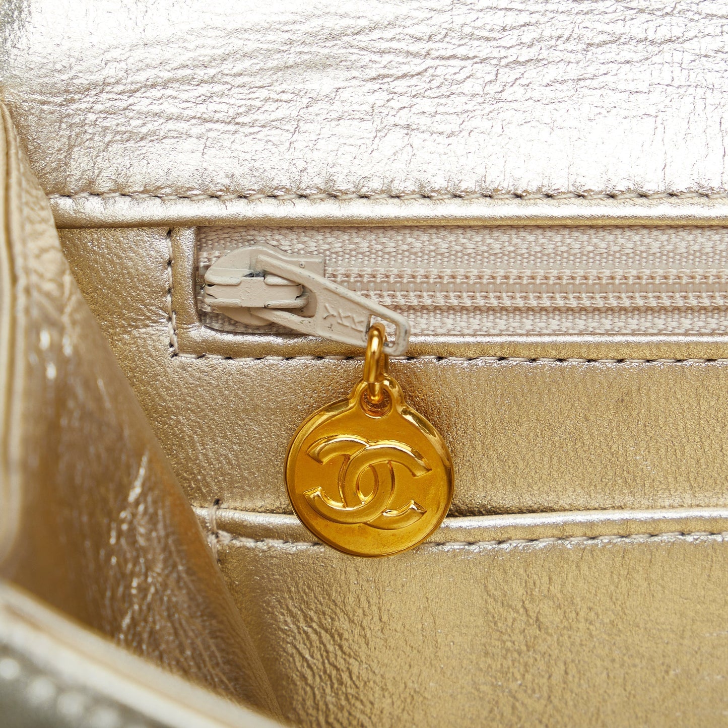 CHANEL CC Leather Clutch Bag