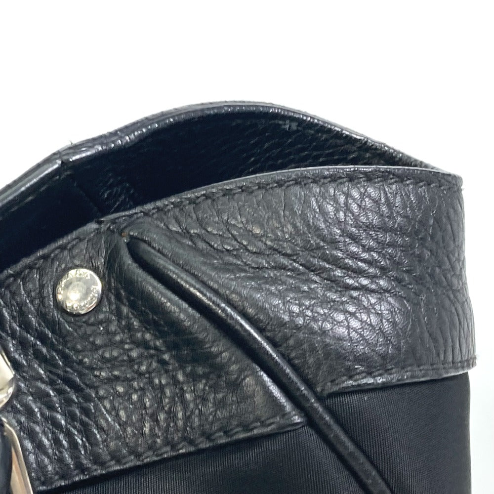 PRADA Handbag Nylon / leather black Triangle logo Tote Bag Women Used