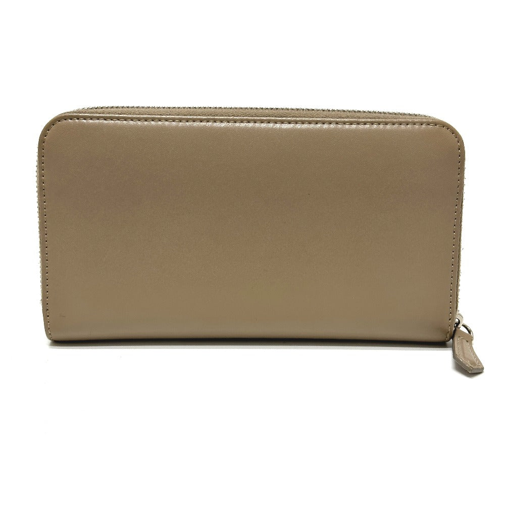 FENDI Long Wallet Purse 8M0299 leather beige By the way mens Used