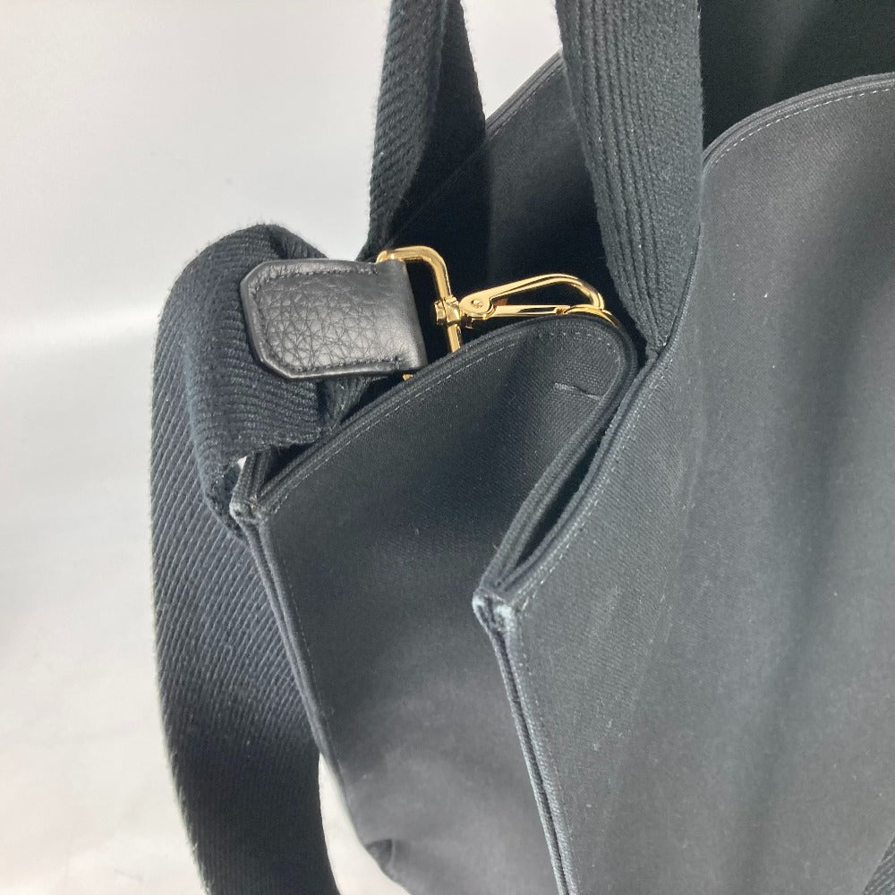 FENDI Shoulder Bag 8BH395 canvas black VERSACE collaboration FENDACE FENDACE Women Used