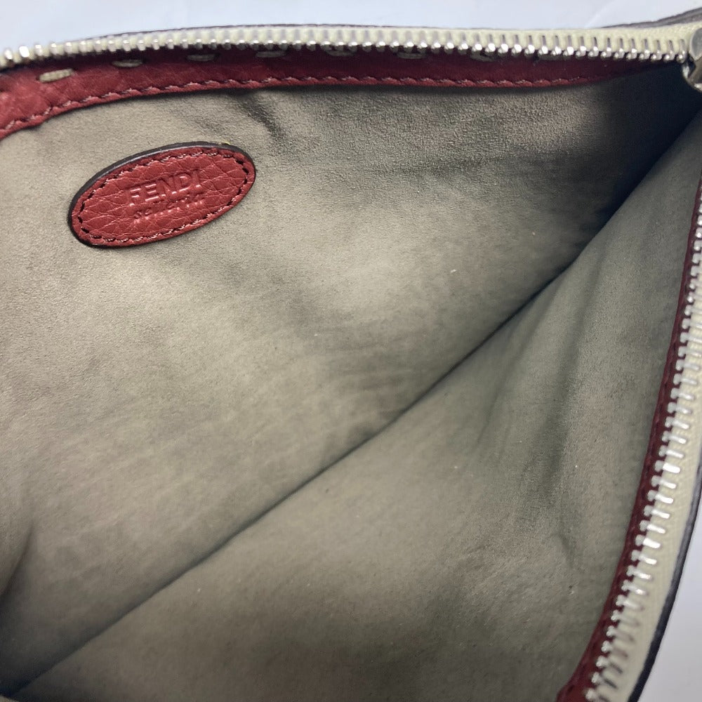 FENDI Business bag leather Brown Handbag Celeria mens Used