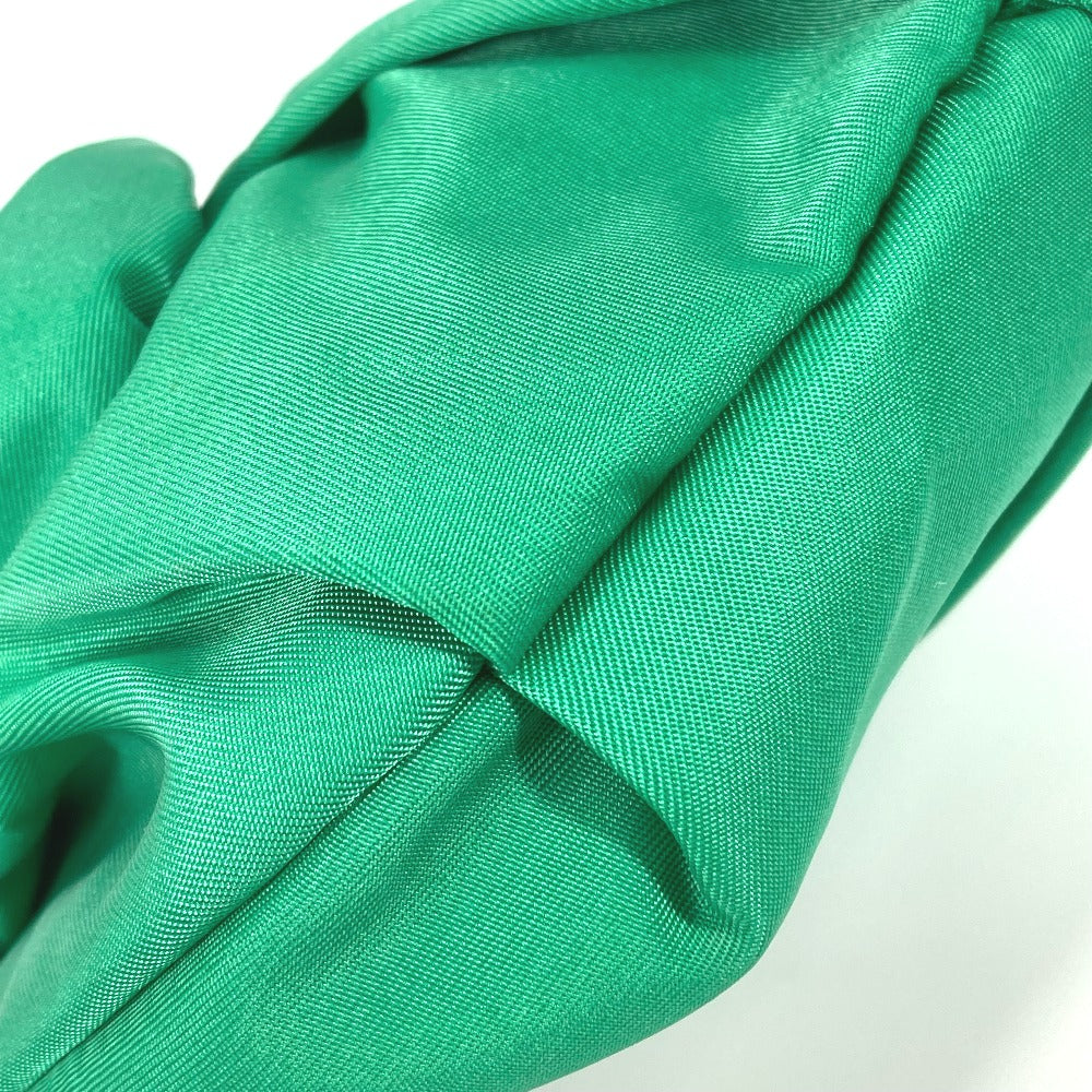 PRADA Clutch bag Nylon green Cosmetics Pouch logo Women Used