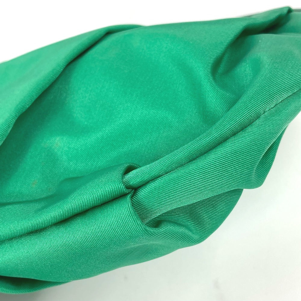 PRADA Clutch bag Nylon green Cosmetics Pouch logo Women Used