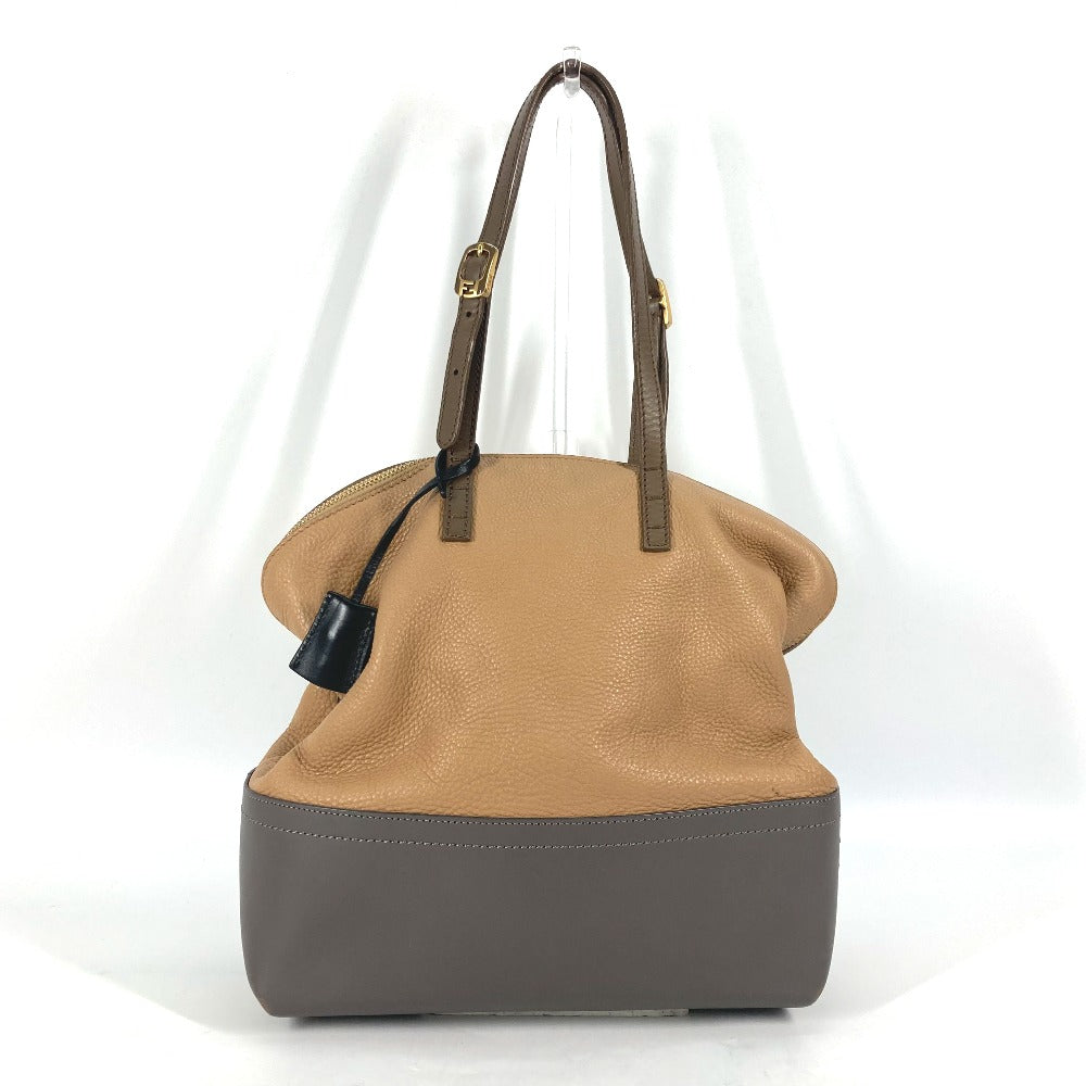 FENDI Shoulder Bag 8MN232 leather beige By color Celeria Women Used