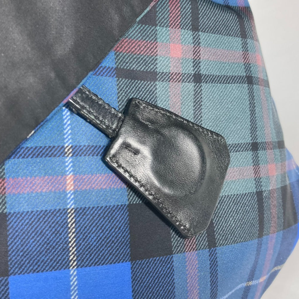 PRADA Shoulder Bag Nylon black check Bag Women Used