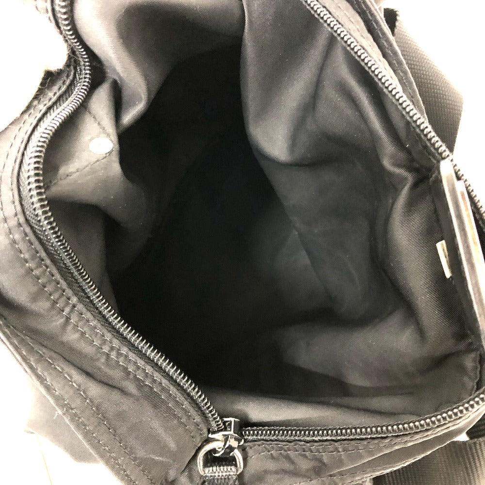 PRADA Shoulder Bag Nylon black Triangle logo Women Used