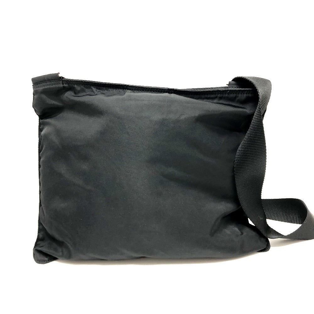 PRADA Shoulder Bag Nylon black Triangle logo Women Used
