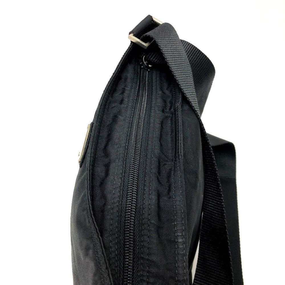 PRADA Shoulder Bag Nylon black Triangle logo Women Used