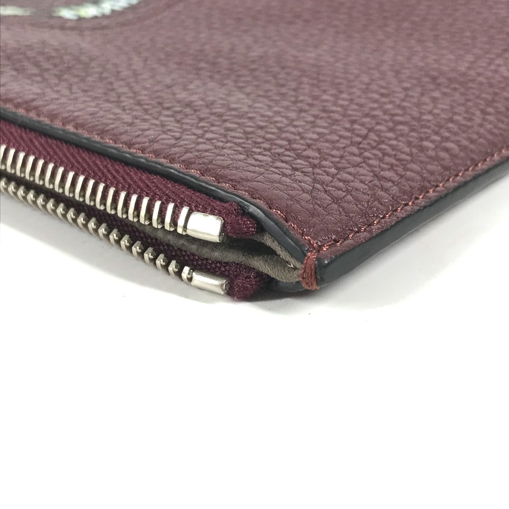 FENDI Clutch bag 7N0078 leather Brown type Pouch pouch Telephone Design mens Used