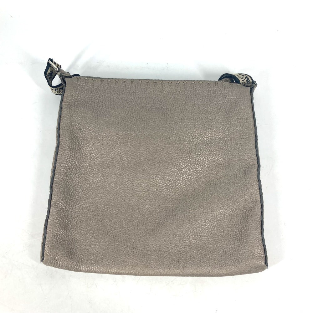 FENDI Shoulder Bag leather Beige type Celeria Women Used